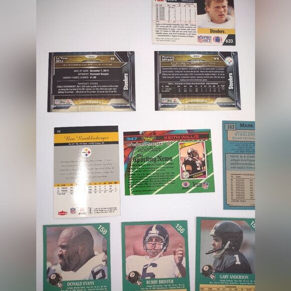 Steelers Trading Cards lot of 22 NFL - Picture 8 of 15